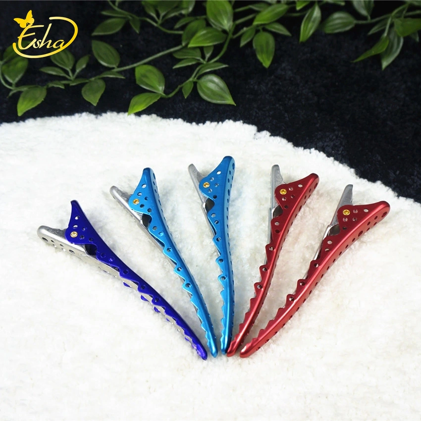 Colored Glossy Alligator Clip Hair Styling Tool Duckbill Clip Non-Slip Non-Marking Positioning Hairpin