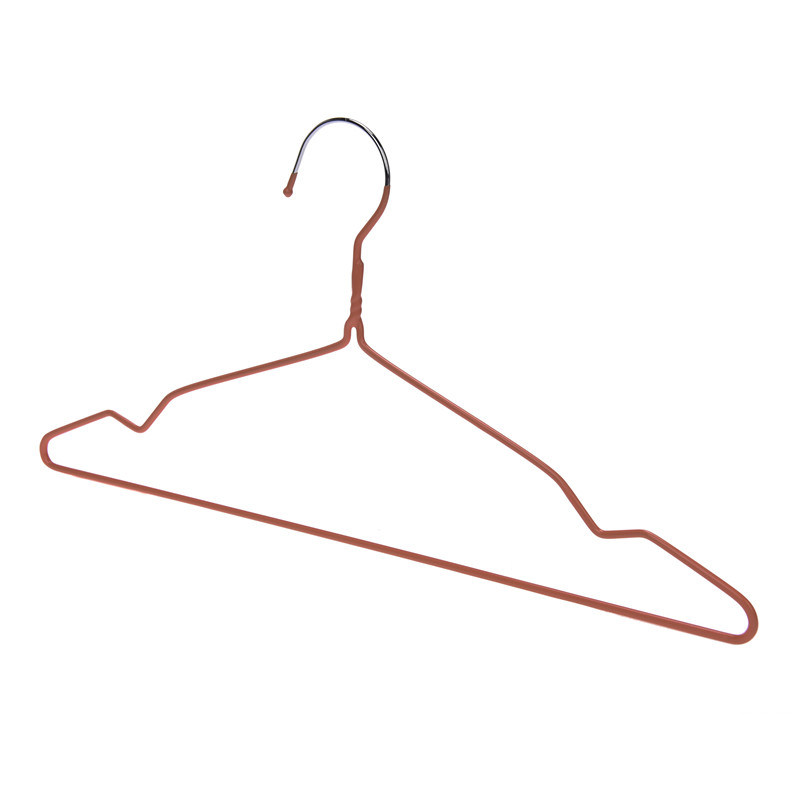 Red Colored PVC Coated Metal Wire Hanger for Clothes