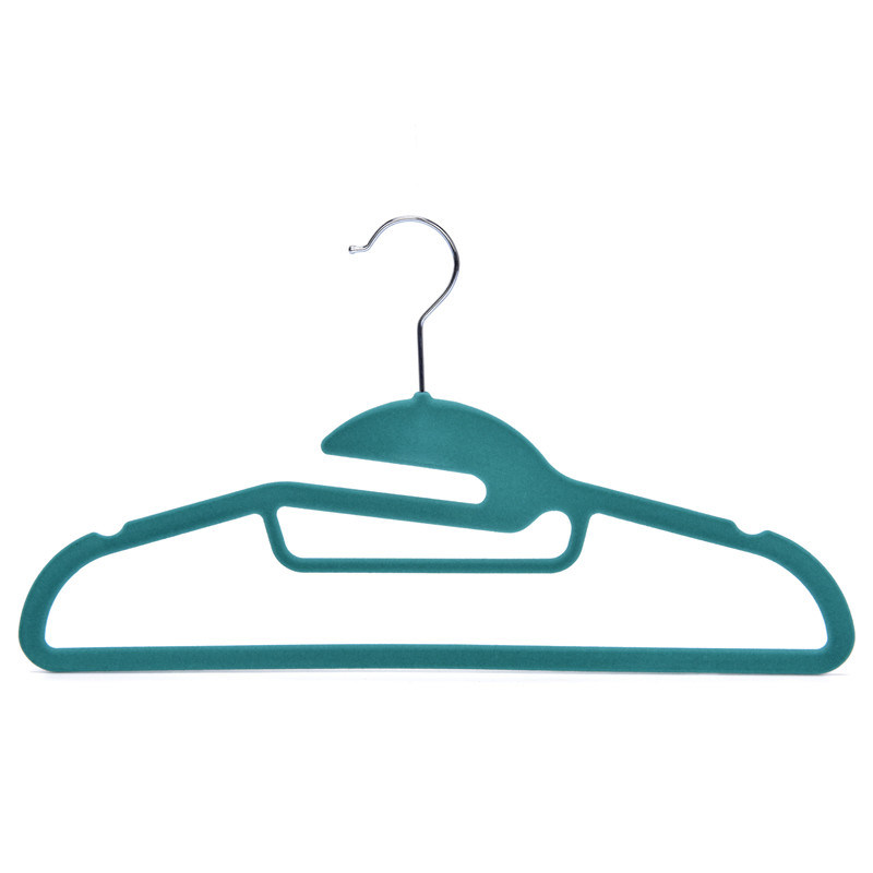 Custom Non Slip Colored Velvet Plastic Clothes Hangers for Shirt Coat Best Seller in Amazon