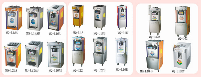 Soft Ice Cream Maker, Soft Serve Freezer, Soft Yogurt Machine MQ-L48-F