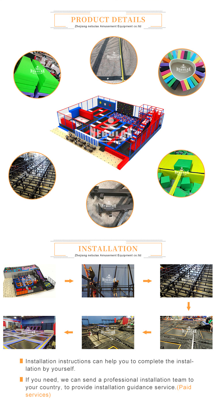 How Much Is a Trampoline Park Indoor Trampoline with Park