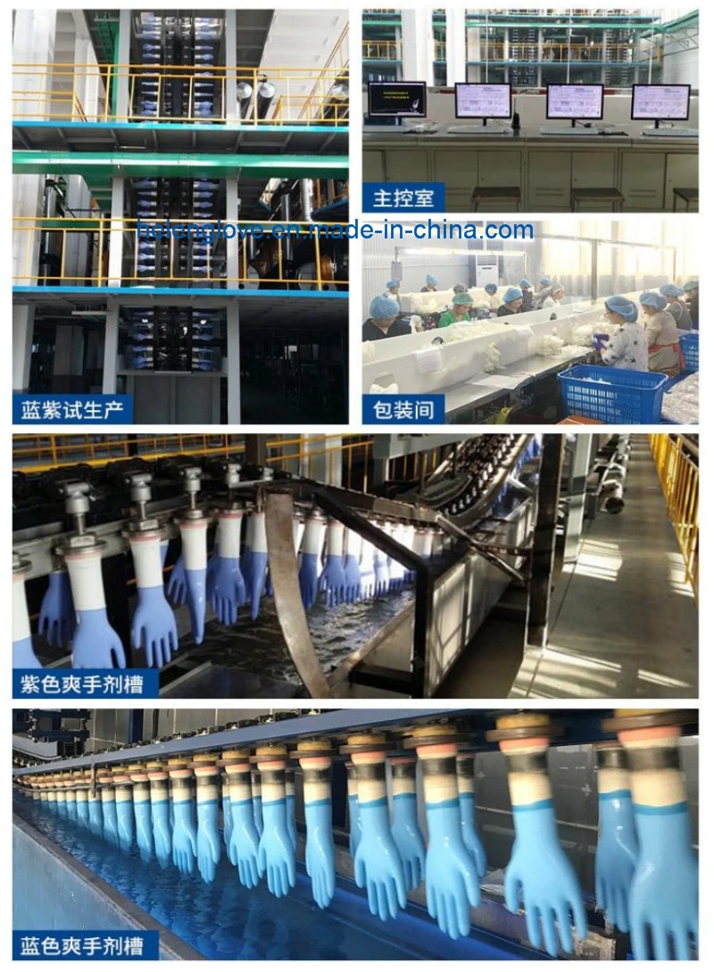 Custom Cheap Blue Free Powder Disposable Nitrile Exam Gloves Box Price Manufacturers China
