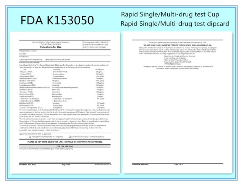 Buy Drug of Abuse Single Panel Doa Thc Drug Test Strip Online