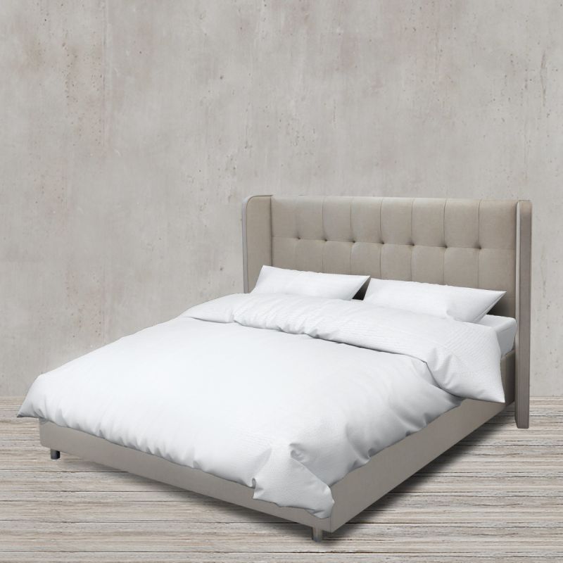Upholstered Modern King Fabric Bedroom King Bed