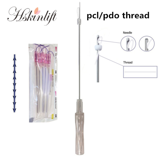 Cat Eyes Molding Pdo Double Tornado Screw Lift Threads with Needle Made in Korea for Lip