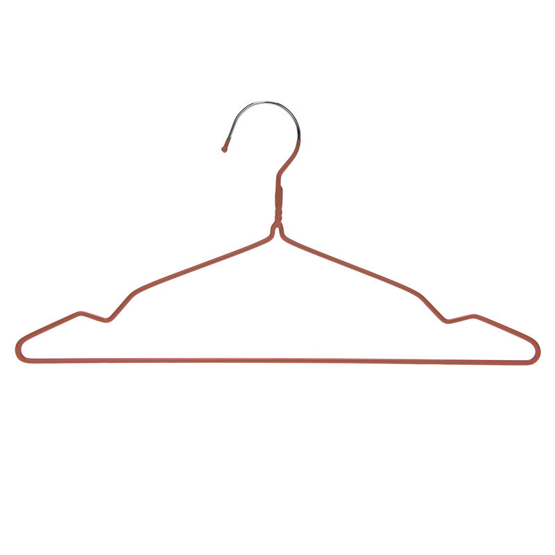 Red Colored PVC Coated Metal Wire Hanger for Clothes