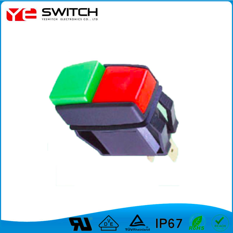 Lock Momentary Golden Contact Push Button Switch with Pins
