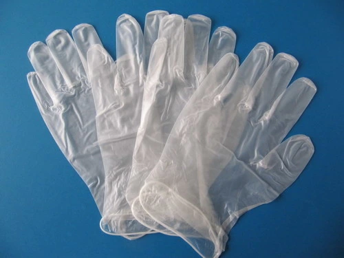 Powder Free Vinyl Patient Examination Gloves, Clear (non- colored)