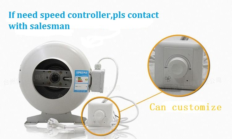 Centrifugal Inline Fan 6" Duct Extractor Fan in Line