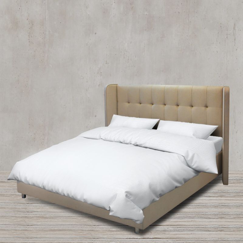 Upholstered Modern King Fabric Bedroom King Bed
