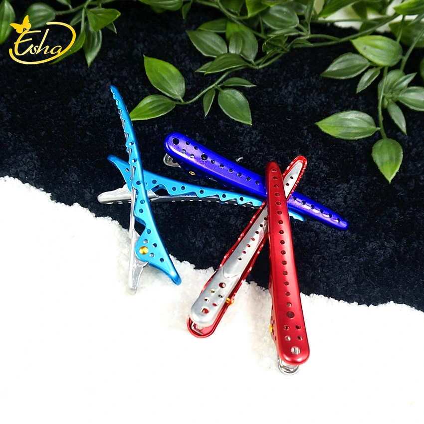 Colored Glossy Alligator Clip Hair Styling Tool Duckbill Clip Non-Slip Non-Marking Positioning Hairpin