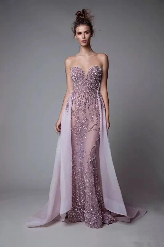 Crystal Prom Party Kleider Purple Tülle Cocktail Abendkleider Ra939