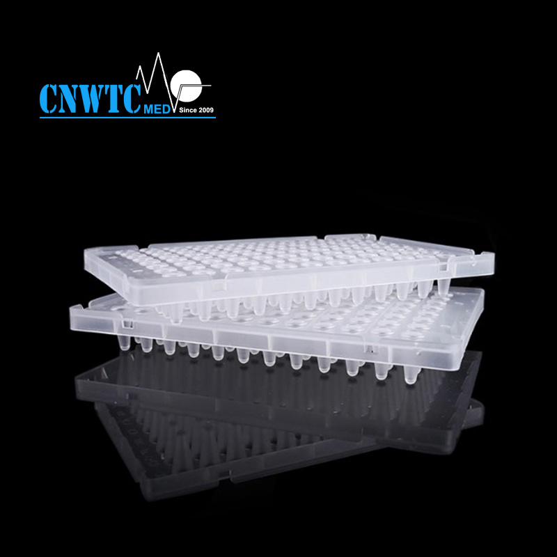 Transparent Lab Sample Support Plastic 96 Well Plate for Research PCR Plate 0.2ml Well Plate