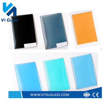 Dark Bronze/Blue Float Glass Stained/Tinted/Colored/Painted Float Glass
