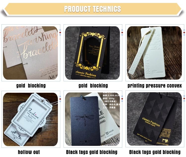 Garment Tags Product Type and Paper Hang Tag Famous Brands