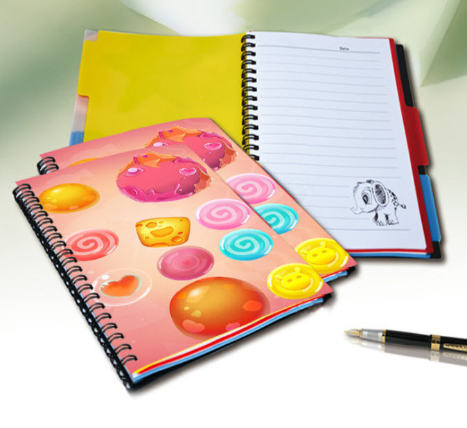E-Co Friendly 3D Lenticular Writing Lenticular Recipe Notebook for Note