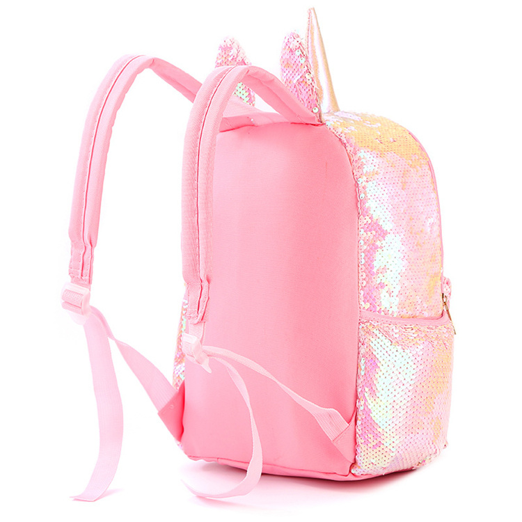 Girl Glitter Custom Paillette Sequin Unicorn School Bag for Girl