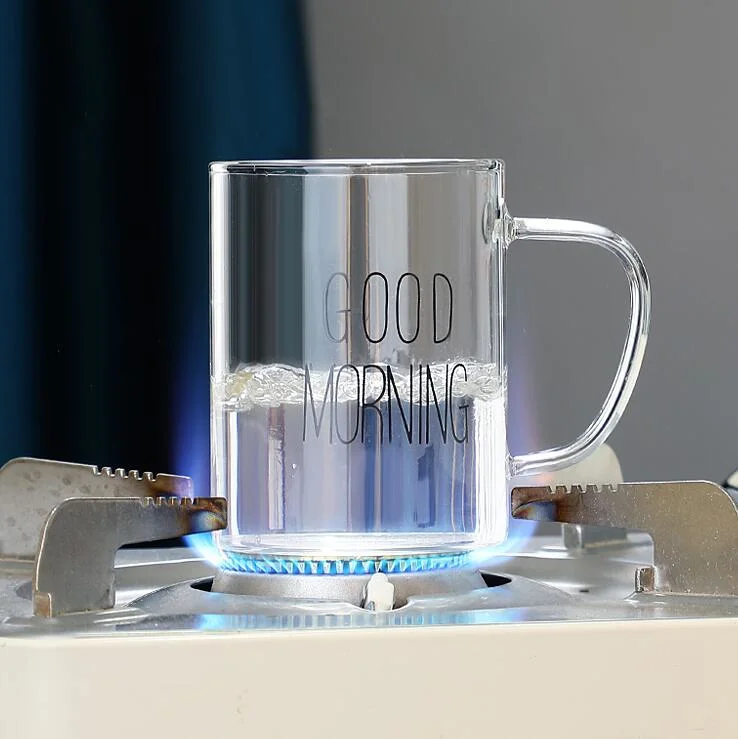 Heat Resistant Glass Cup Glass Breakfast Cup Coffee Cup Milk Glass Cup
