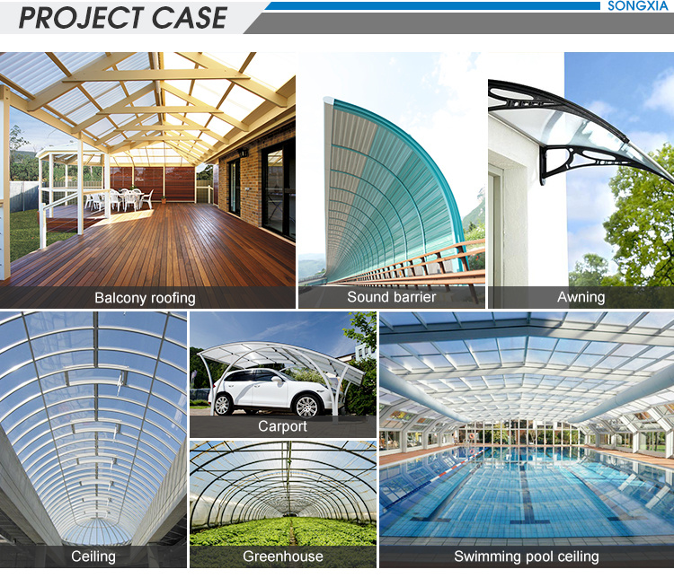 UV Resistant Hollow Double Layer Wall Polycarbonate Sheet