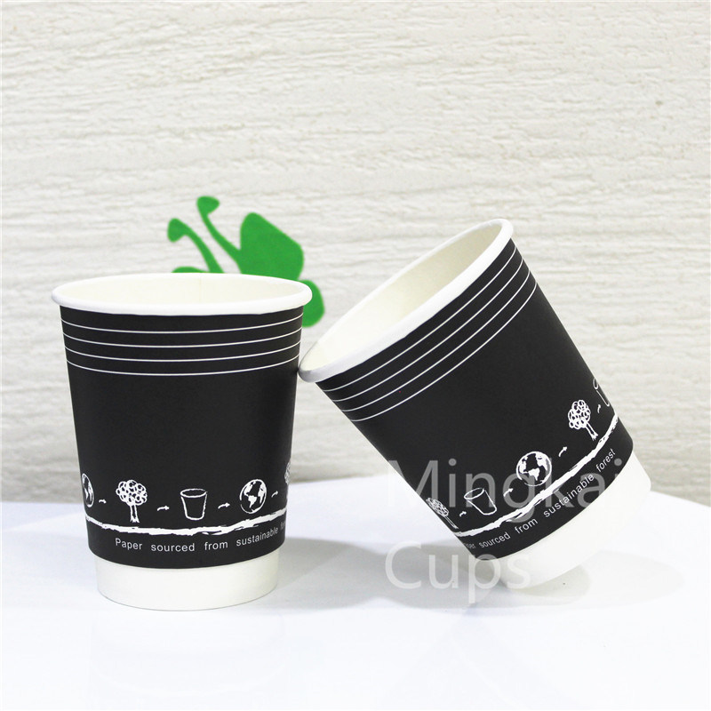 Custom Printed Cheap Disposable Insulated Double Wall Paper Coffee Cup