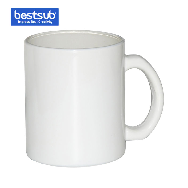 Bestsub 11oz Full White Glass Mug (B1G-04)