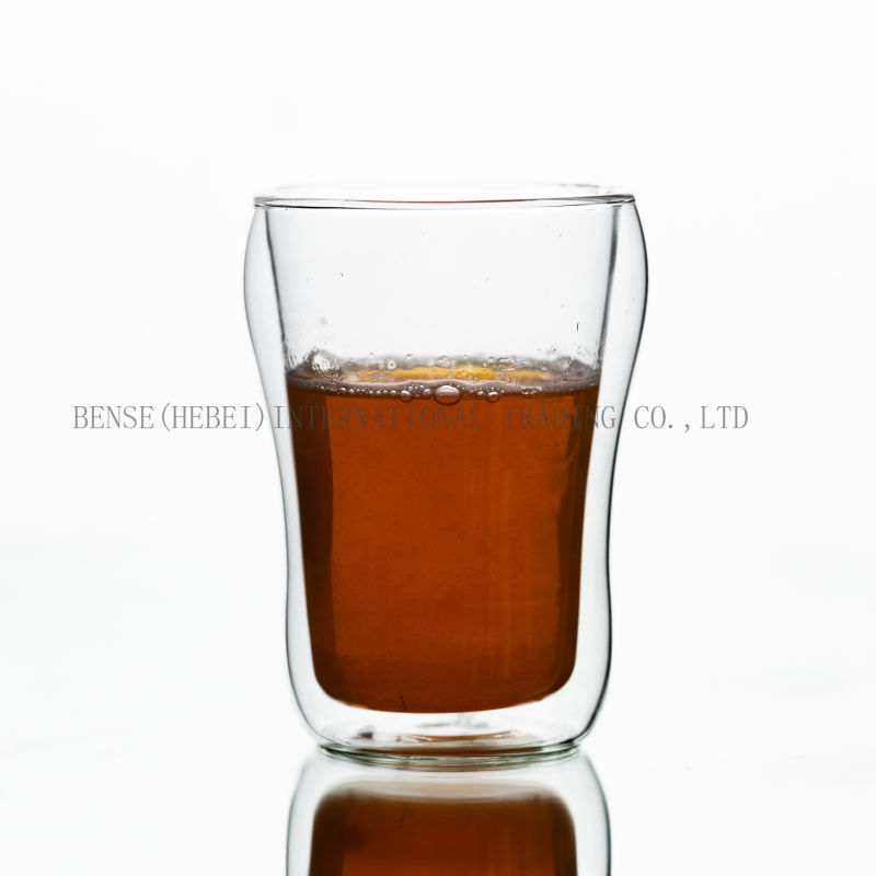 Heat Insulation Type Handmade Double Wall Glass Cup