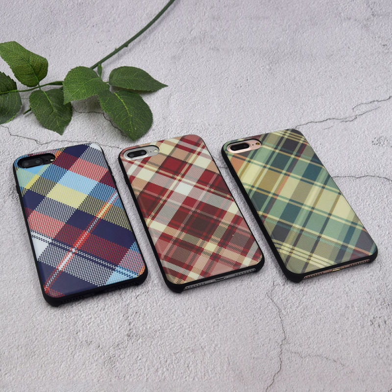 Checkered Pattern Frosted TPU Mobile Phone Case for iPhone / Android iPhone 11 Samsung S10