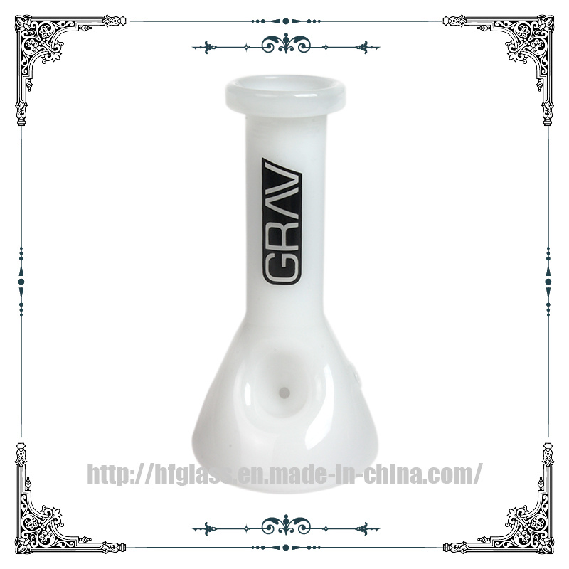 4 Inches Grav Glass Smoking Hand Beaker Pipes