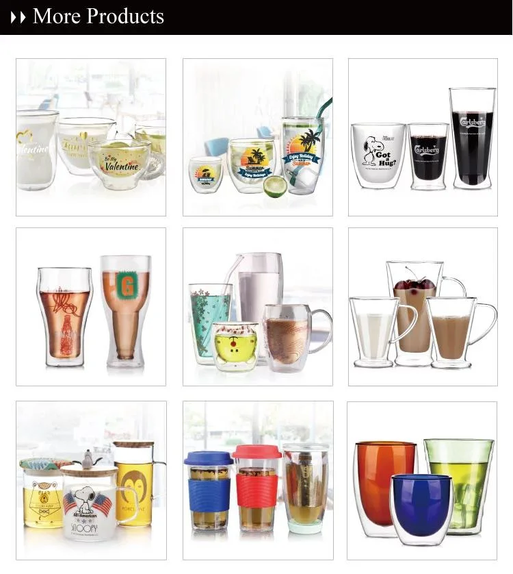Reusable Cups Latte Glasses Tea Cappuccino Glass Coffee Cups with Handle