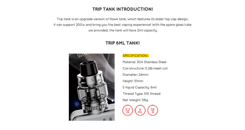 Vapor Storm Trip Suitcase Kit 200W Tc Box Mod Kit