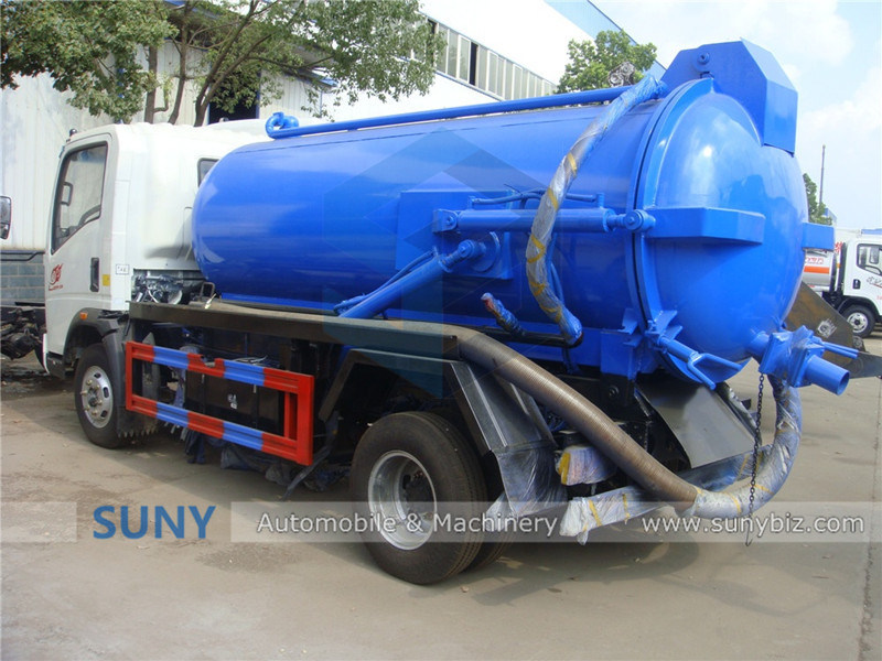 100% Brand New 4000liters Septic Tank Disposal Vacuum Suction Truck