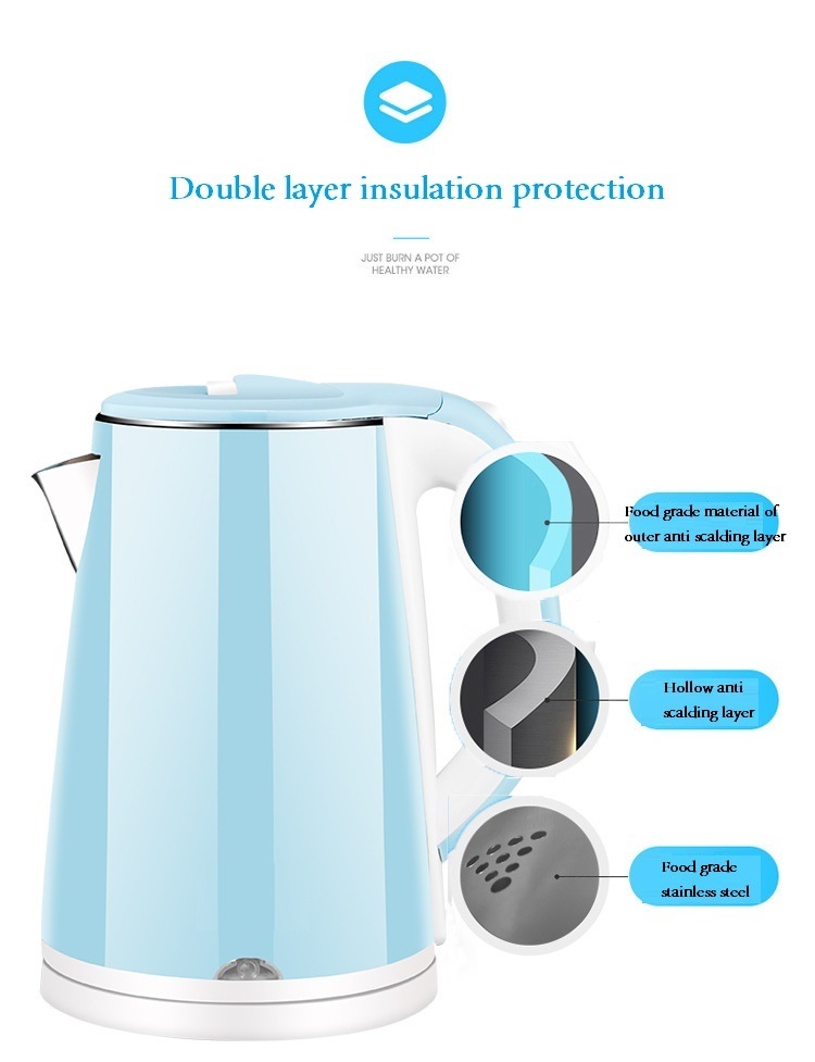 Button Type Heat Preservation and Fast Heating Stainless Steel Kettle