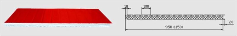 SGS Heat Retaining Material EPS Sanwich Panel for Prefabricated House