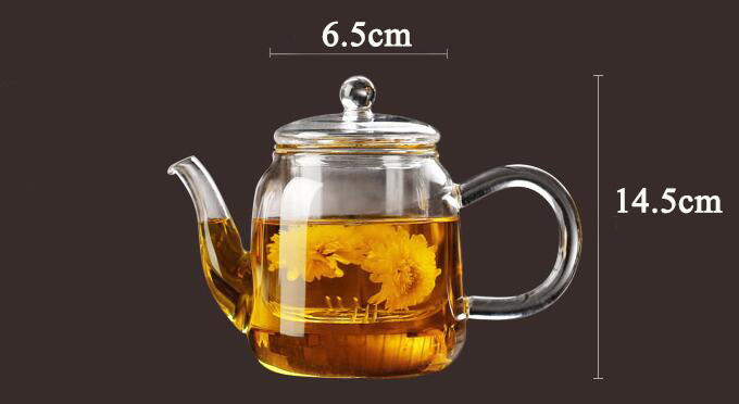 Pyrex Glass Kettle Heat Resistant Tea Pot Customize Glassware Glass Teapot