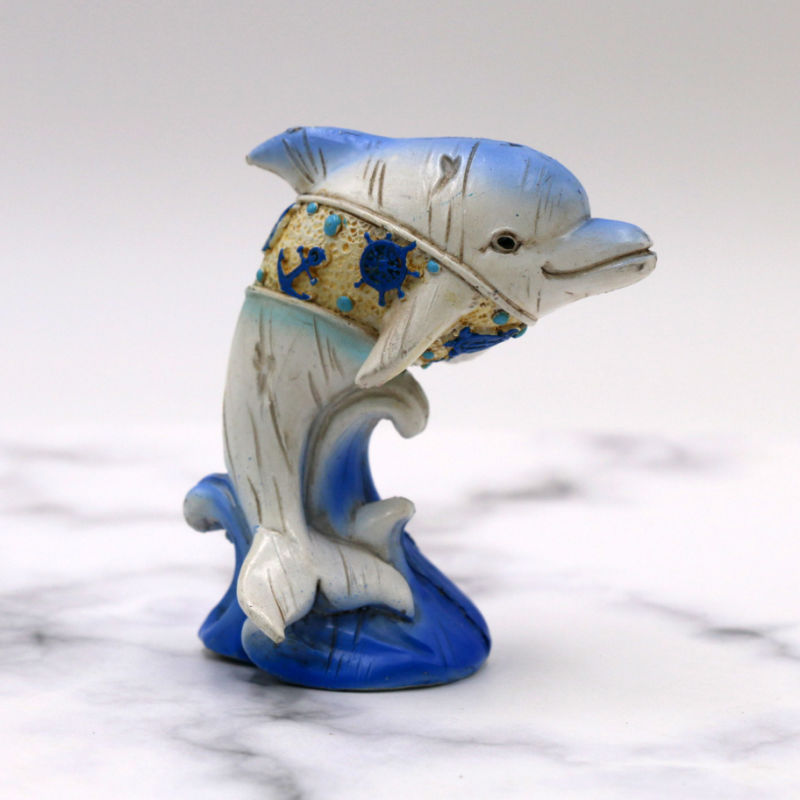 Souvenir Gifts Resin Dolphin Shape Statue Trip Present