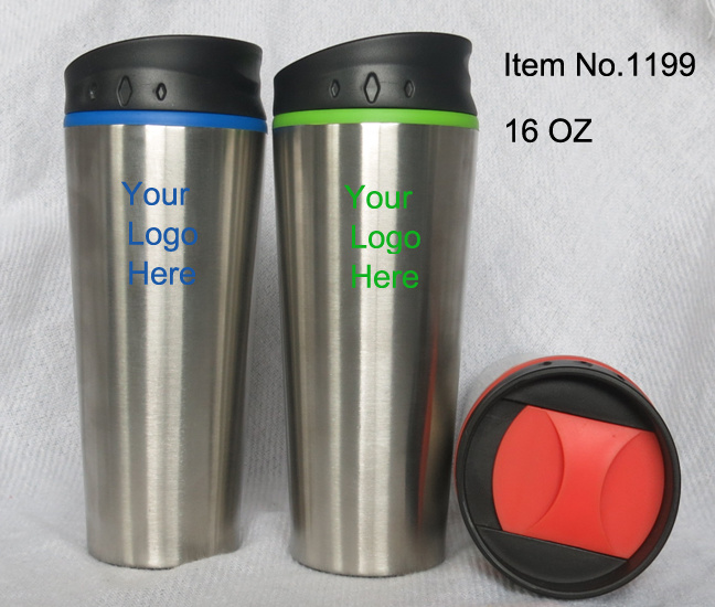 Promotional Double Wall Insulated Thermos Stainless Steel Travel Coffee Mug