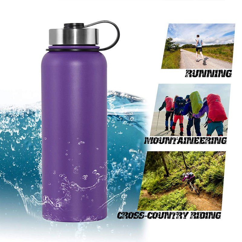 Vacuum Insulated Stainless Steel Double Walled Sports Water Bottle