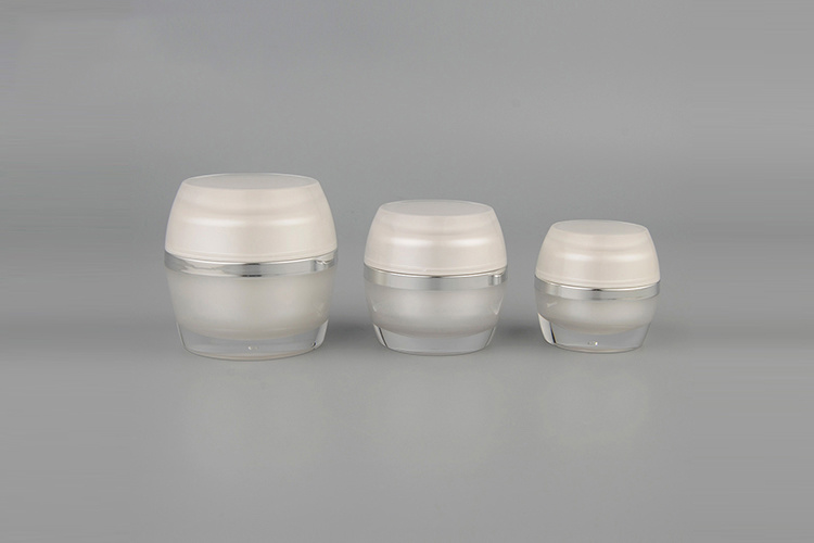 White Cosmetic Hair Mask Empty Plastic Jar for Cosmetic Packaging