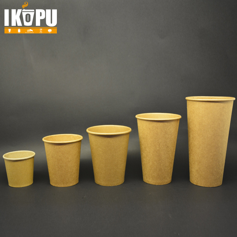 Preium Quality Hot Disposable Kraft Paper Coffee Cup with Sleeve