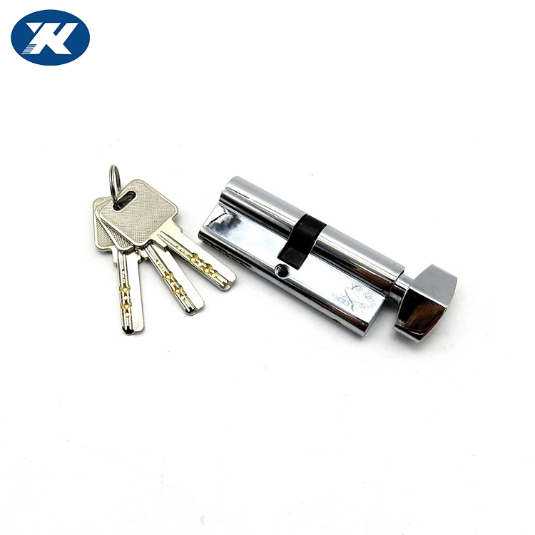 One Side Knob One Side Key Lock Brass Security Door Cylinder Lock