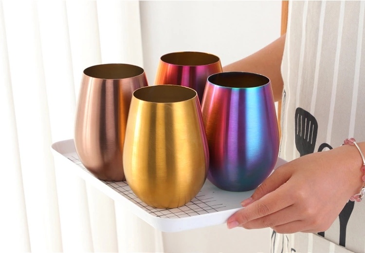 Travel Stainless Steel Tumbler Cup Eggshape Water Cup