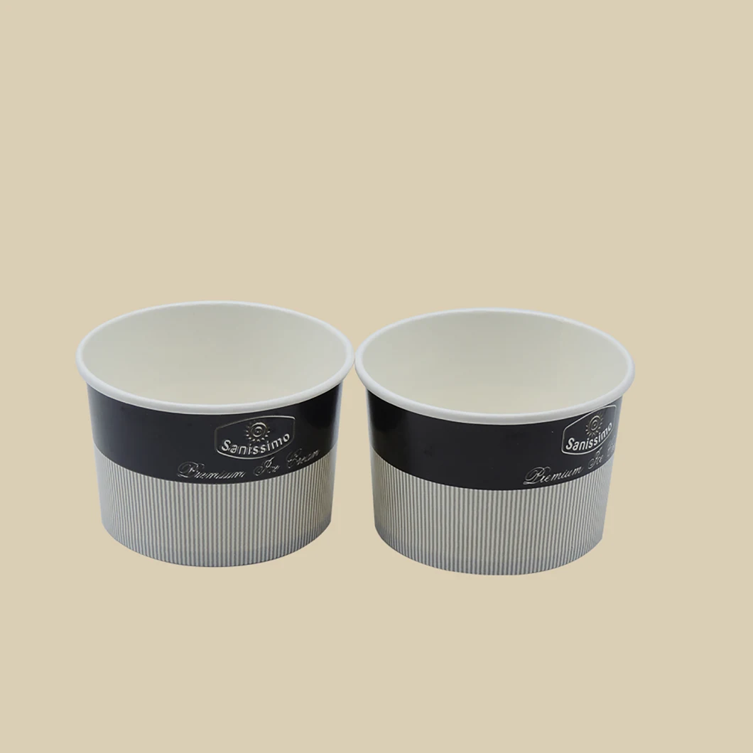 Custom Printed Ice Cream Cup 100% Biodegradable PLA Ice Cream Paper Cup