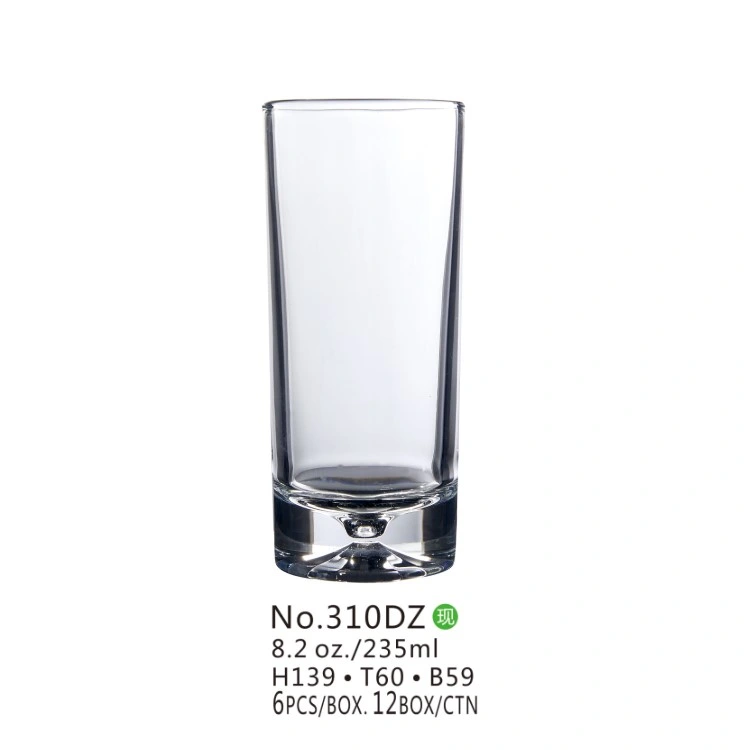 235ml (8 oz) Glass Cup/Water Cup/Drinking Glass/Drinking Cup/Glassware (310DZ)