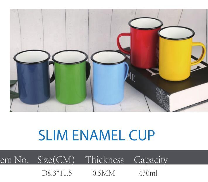 Travel Mug Coffee Cups Enamel Cup Carbon Steel Cup Metal Mug Cup Supplier Mug Wholesale