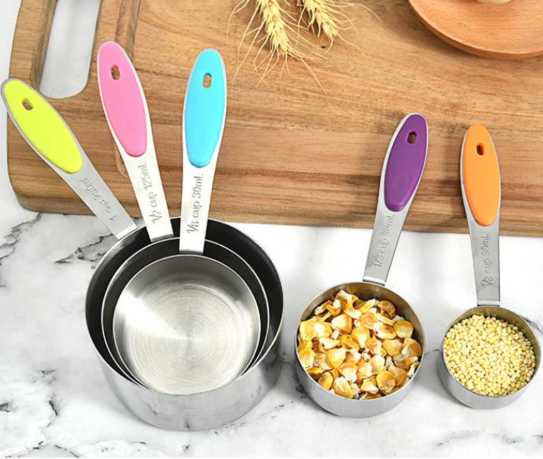 10 Pieces Stainless Steel Measuring Cups and Spoons Set