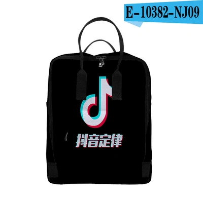 New Tik Tok 3D Printing Portable Backpack Youth Trend Men and Women Custom Backpack