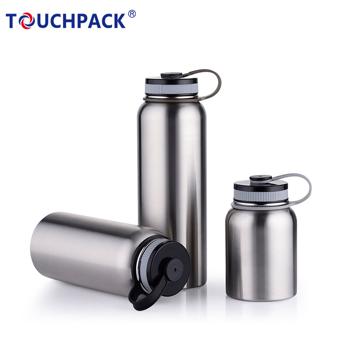 Custom Double Wall Big Mouth Stainless Steel Sport Water Bottle