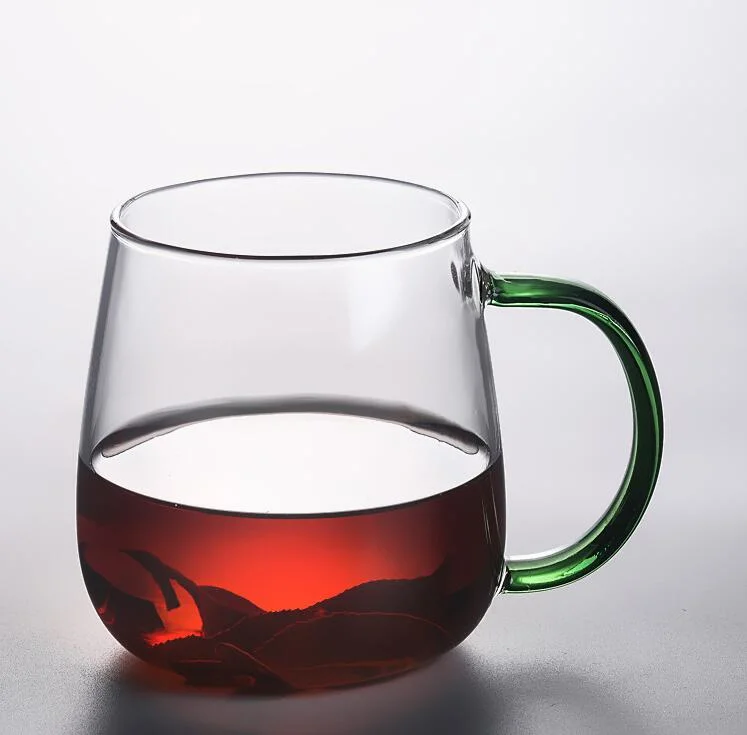 Hand Made Glass Tea Cups, Borosilicate Glass Tea Mugs. Pretty Glass Tea Cups