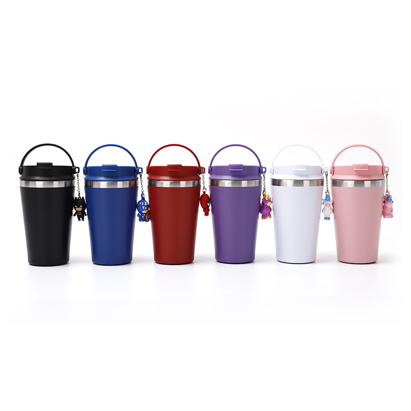 350ml/500ml Vacuum Tumbler Cup Coffee Metal Mug Thermos Tumbler Cup with Handle