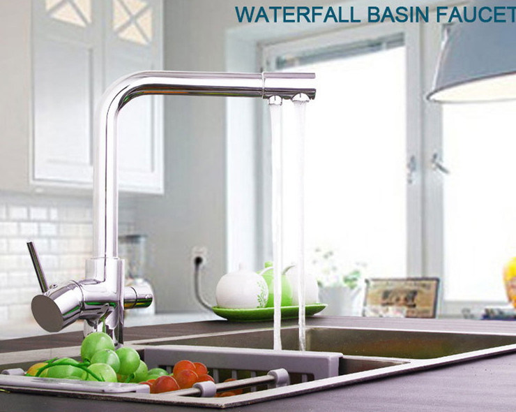 All-Copper Universal Hot/Cold Pure Water Sink Drinking Kitchen Faucet